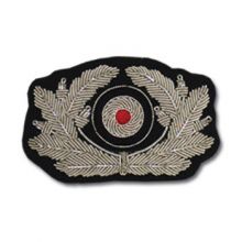 Army Generals Cap Wreath & Cockade - Silver