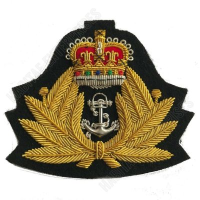 Royal Navy QC Military Blazer Badge Wire Bullion Badge