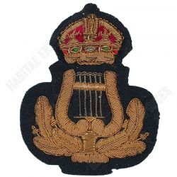 WW1 WW2 Musicians Bandmaster Bullion Cap Badge Badge