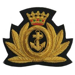 Royal Navy Coronet Military Blazer Bullion Badge