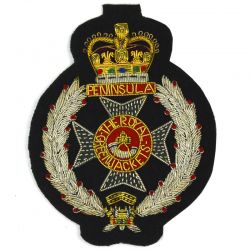 Royal Green Jackets Embroidered Blazer Bullion Badge