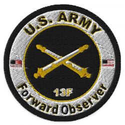 US Army MOS 13F Forward Observer Embroidered Patch