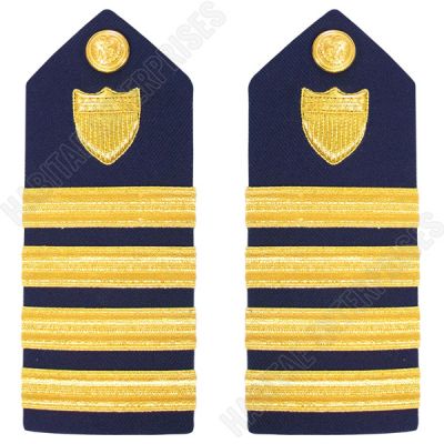 Coast Guard (USCG) Hard Shoulder Board Male Captain
