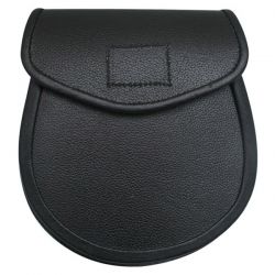 Black Leather Basic Design Sporran