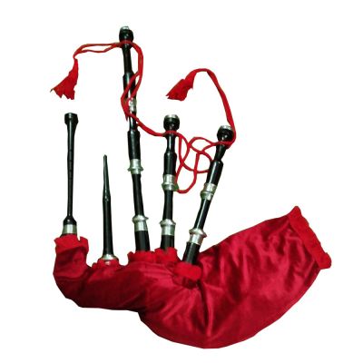 Black Mount Red Velvet Bagpipe