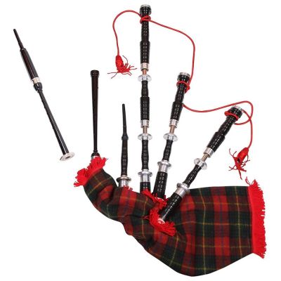 Tartan Rosewood Bagpipe