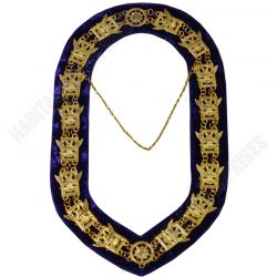 Masonic 33 degree chain collar wings up