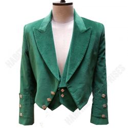 Green Prince Charlie Kilt Jacket & Vest