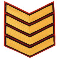 4 Bar Chevrons Drum Major, Service Stripe, Foot Guards