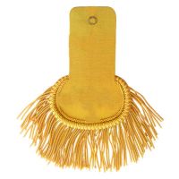 Gold Bullion with Fringe Marching Band Shoulder Epaulettes