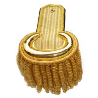 Ceremonial Band Shoulder Epaulettes with Golden Fringe