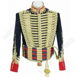 Dolman Barrel Belt Set with Gold Bullion Embroidered Collar