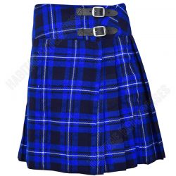 Ladies  Ramsay Blue Short Tartan Kilt