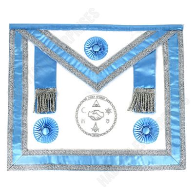 Master Mason Apron with Embroidered Lodge Logo