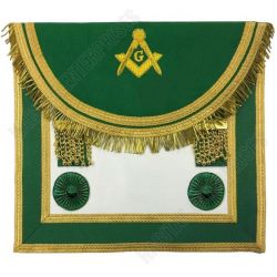 Master Mason Craft Scottish Regulation Apron - Green