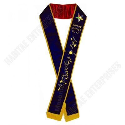 Associate Matron OES Sash C Purple Velvet