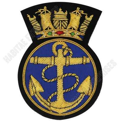 Royal Navy Embroidered  Bullion Blazer badge