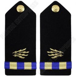 Navy Warrant Officer 2 Hard Shoulder Board- Information Systems Technician