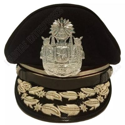 Embroidery Thailand Pol Chief Generals Officers Visor Hat Cap