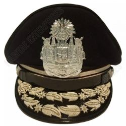 Embroidery Thailand Pol Chief Generals Officers Visor Hat Cap